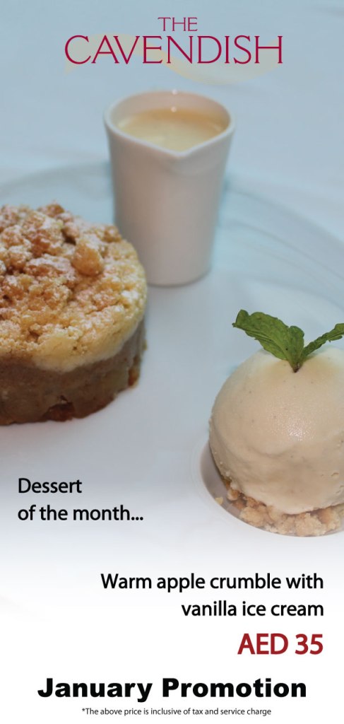 Cavendish-dessert-(Warm-apple-crumble)